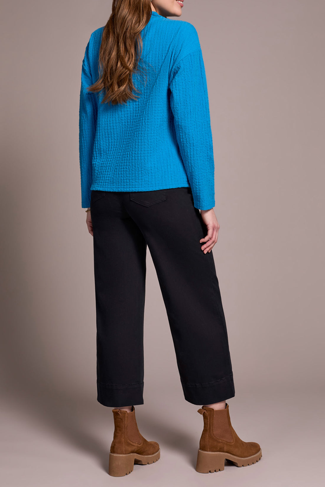 Jackie Long Sleeve Funnel Neck Dolman Top