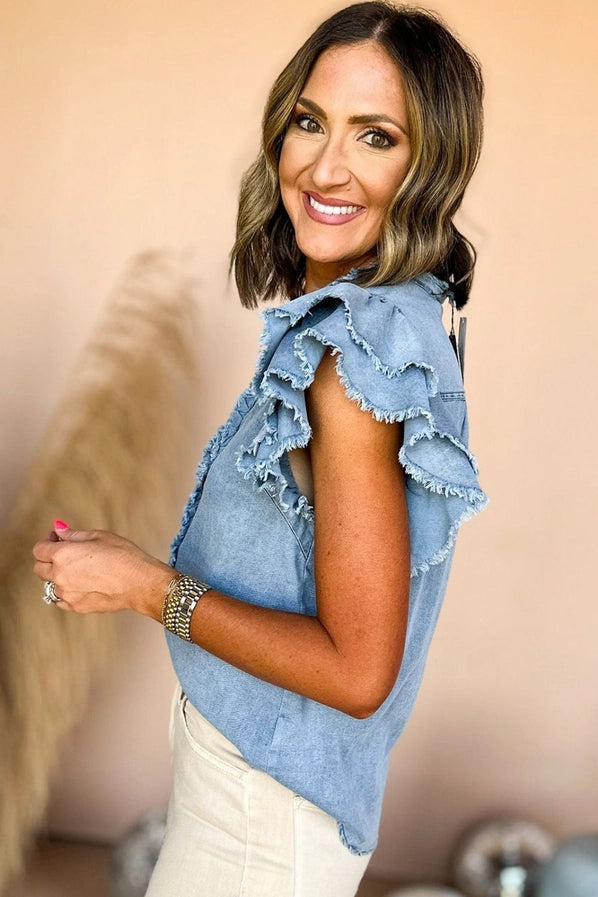 Addi Denim Top
