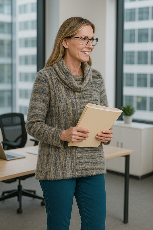 Sharon Cowl Collar Top