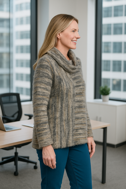 Sharon Cowl Collar Top