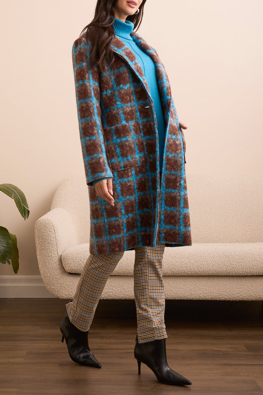 Angie Long Sleeve Button Front Coat