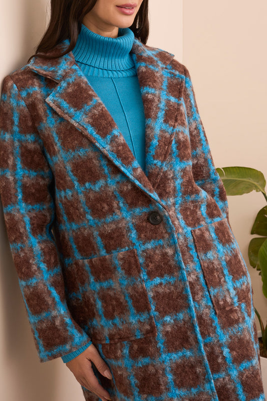 Angie Long Sleeve Button Front Coat