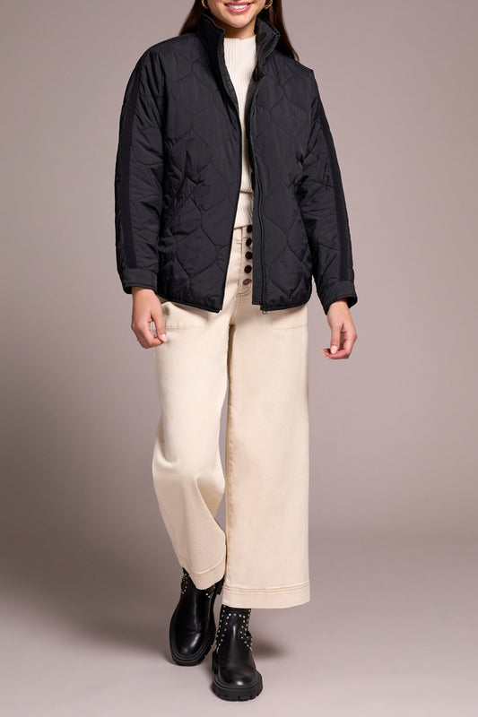 Betsy Zipped Front Quilted Jacket