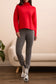Sarah Red Turtleneck Sweater