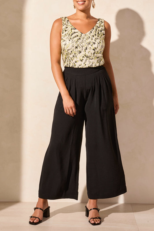 The Lucy Flowy Pant Blk