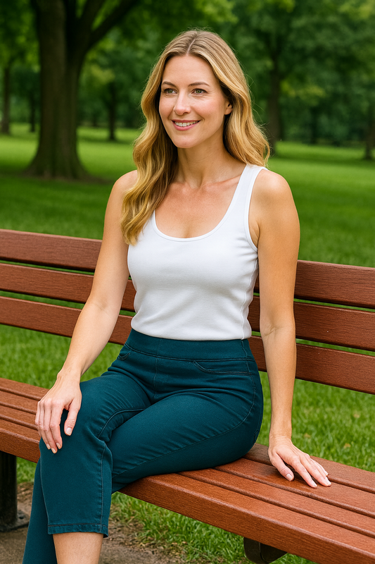 Patti 5 Pocket Fringe Hem Ankle Pant