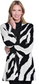 Emma Black and White Drop Shoulder Sweater Jacket