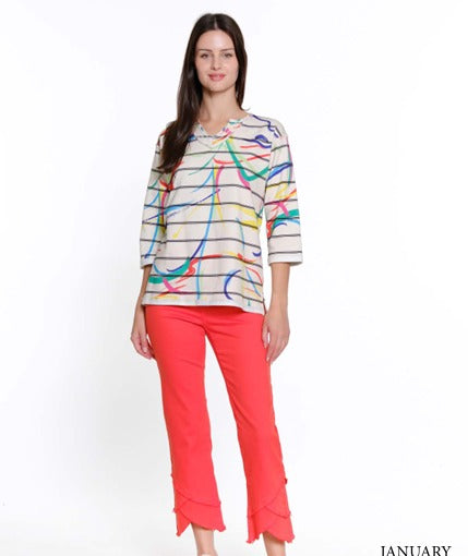 Kristina Hanky Hem Cropped Pant