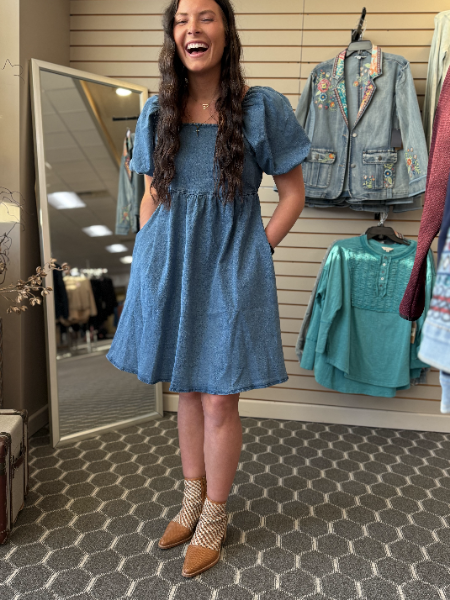 The Jack in Dark Denim Dress
