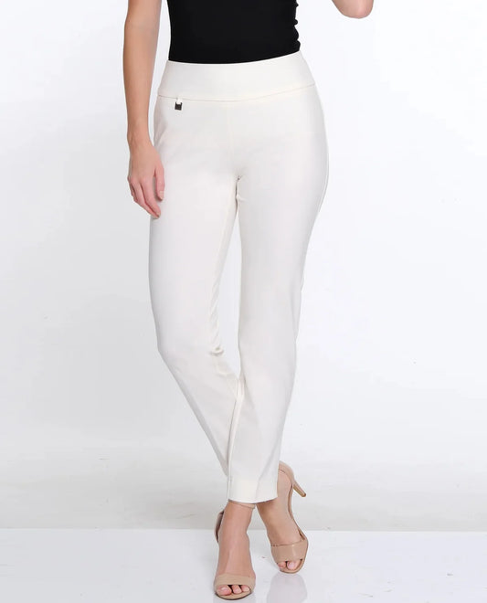 Ginger Wide Band Elastic Waist Ankle Pant