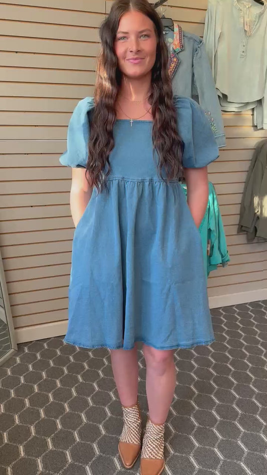 The Jack in Dark Denim Dress